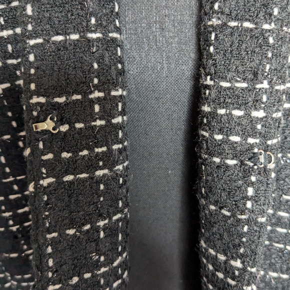 Karen Scott Tweed Black Sport Blazer Jacket Sz Women's 10 Acrylic Metallic Lined - Picture 12 of 15
